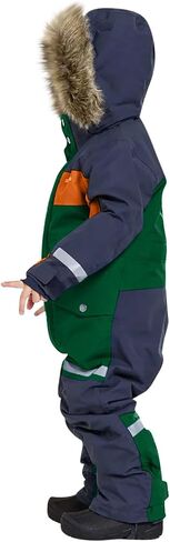 Snow Suits Kids One Piece Windproof Ski Suit Warm Fleece Lined Snowsuits Winter Outdoor Snowboarding Overalls 1-14 Y in Saudi Arabia