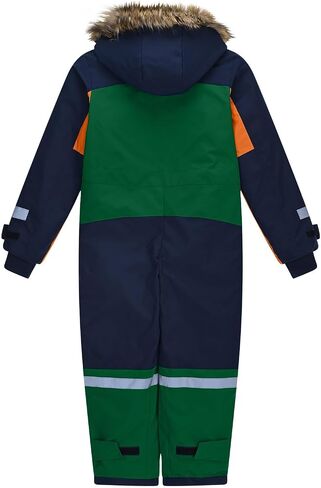 Snow Suits Kids One Piece Windproof Ski Suit Warm Fleece Lined Snowsuits Winter Outdoor Snowboarding Overalls 1-14 Y in Saudi Arabia