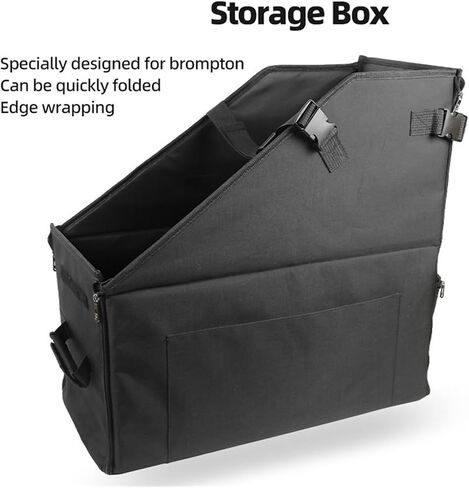bike bag Portable Folding Bike Storage Box Fit For Brompton Dirt-repellent Water-repellent Box Car Trunk Transport Storage Box fashion(One straps) in Saudi Arabia