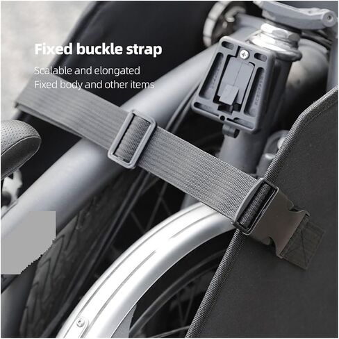 bike bag Portable Folding Bike Storage Box Fit For Brompton Dirt-repellent Water-repellent Box Car Trunk Transport Storage Box fashion(One straps) in Saudi Arabia