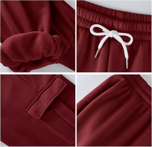 الصوف البضائع Sweatpants للرجال مفتوحة أسفل السراويل البضائع الفضفاضة الرباط عادية مرونة الخصر تجريب السراويل ث/جيوب in Kuwait