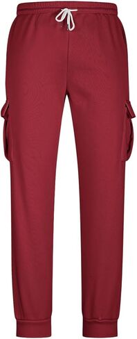 الصوف البضائع Sweatpants للرجال مفتوحة أسفل السراويل البضائع الفضفاضة الرباط عادية مرونة الخصر تجريب السراويل ث/جيوب in Kuwait