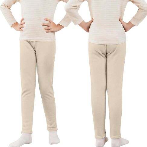 Fleece Lined Leggings for Toddler Girls Winter Warm Ankle Length Leggings Kids Girl Comfy Thick Cotton Thermal Tights Pants in Saudi Arabia