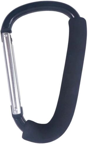 16# Extra Large Aluminum Alloy Mountaineering Buckle with Sponge Cover Bag Buckle, Portable Outdoor Practical Accessory for Shopping Bag in Saudi Arabia