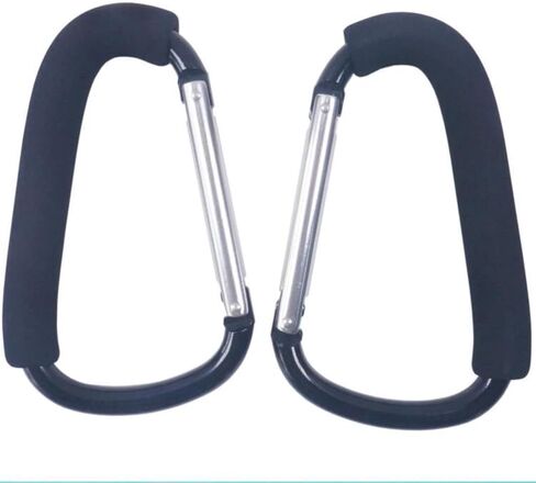 16# Extra Large Aluminum Alloy Mountaineering Buckle with Sponge Cover Bag Buckle, Portable Outdoor Practical Accessory for Shopping Bag in Saudi Arabia