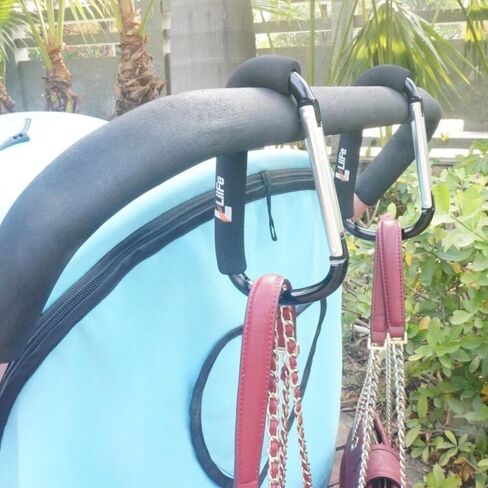 16# Extra Large Aluminum Alloy Mountaineering Buckle with Sponge Cover Bag Buckle, Portable Outdoor Practical Accessory for Shopping Bag in Saudi Arabia