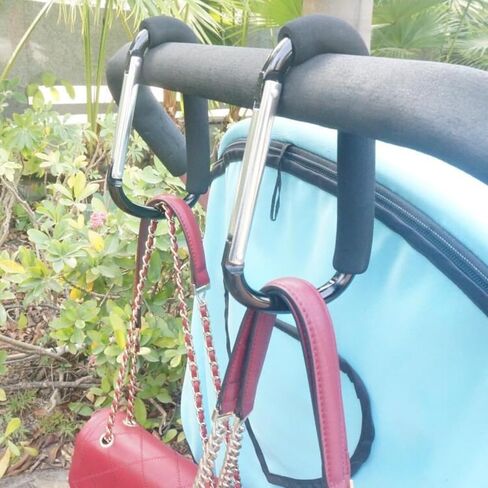 16# Extra Large Aluminum Alloy Mountaineering Buckle with Sponge Cover Bag Buckle, Portable Outdoor Practical Accessory for Shopping Bag in Saudi Arabia