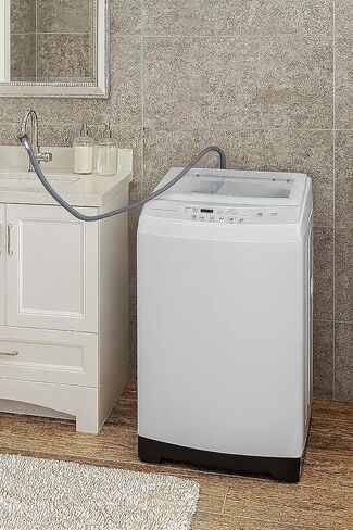RCA RPW091 0.9 Cu Ft Top Load Portable Washing Machine Washer on Wheels, White in Kuwait