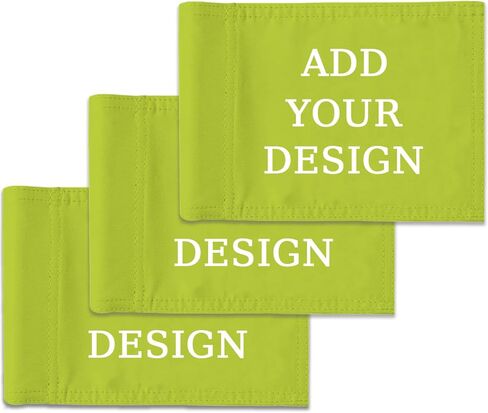 Custom 3PCS Golf Flags Personalized Double-Sided Mini Pin Golf Flag with Tube Inset Putting Green Flags -6x8inch in Saudi Arabia