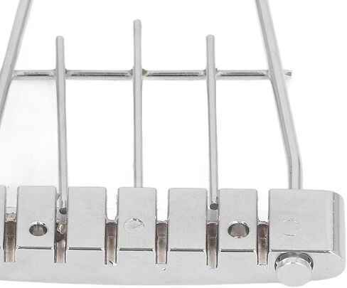 WALFRONT 6 String Guitar Trapeze Tailpiece Bridge Metal Tailpiece with Adjustable String Spacing for Archtop Jazz Bass Guitar Parts in Saudi Arabia