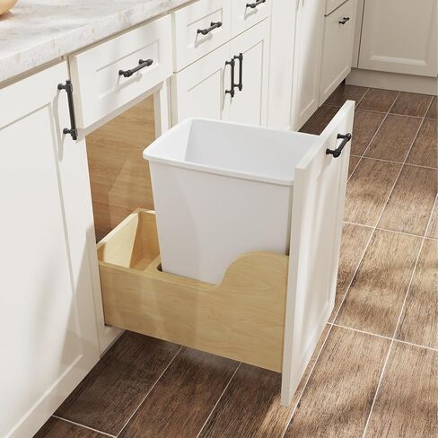 علبة المطبخ 35QT المطبخ ، وعلب القمامة القوي وخفيف الوزن ، وعلب القمامة للمطبخ ، مساحة العمل ، الحمام ، المكتب ، سهلة التنظيف ، عبوة 2 ، رمادي in Kuwait