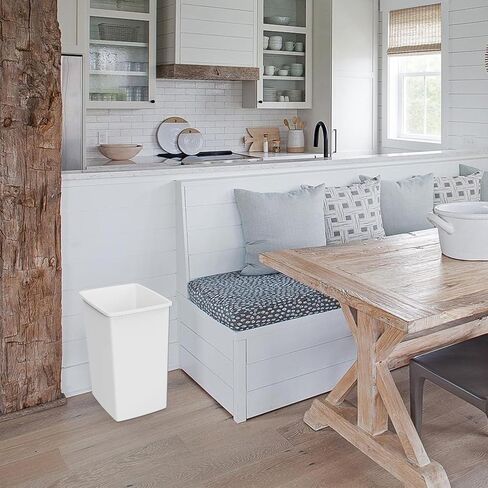 علبة المطبخ 35QT المطبخ ، وعلب القمامة القوي وخفيف الوزن ، وعلب القمامة للمطبخ ، مساحة العمل ، الحمام ، المكتب ، سهلة التنظيف ، عبوة 2 ، رمادي in Kuwait