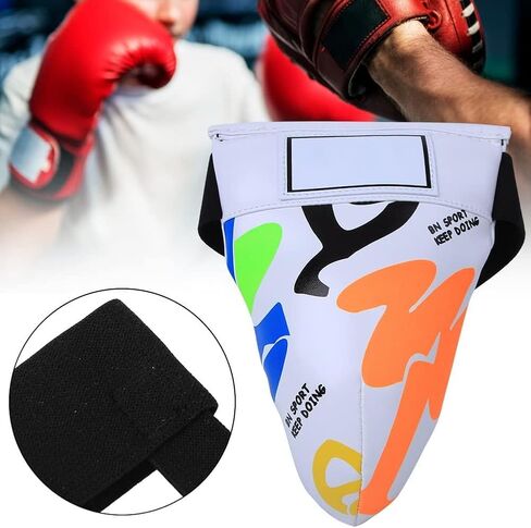 Children Groin Guard, Boxing Kickboxing MMA Muay Thai Sparring Groin Guard Protective Gear for Sanda Taekwondo Training in Saudi Arabia