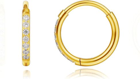 Limerencia Titanium Hoop Earrings for Women,G23 Implant Grade Pure Titanium Lightweight Hoop Earrings for Women Men Sensitive Ears in Saudi Arabia