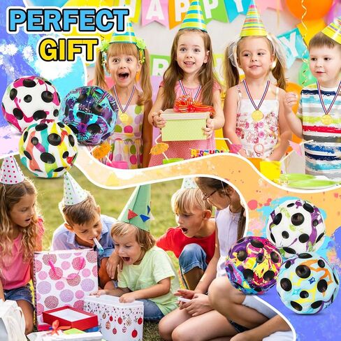 12 PCS Large Bouncy Ball, Colorful Big Super Bounce Toy,Extreme High Bouncing Balls for Kids,Fun Kids Lightweight Foam Jump Sensory Ball for Outside (HHLFCL) in Kuwait