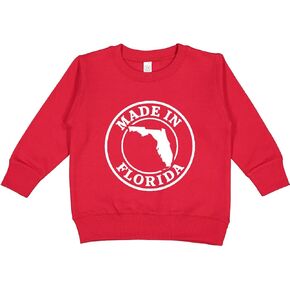 Inktastic صنع في فلوريدا - سويت شيرت أبيض للأطفال الصغار in Kuwait