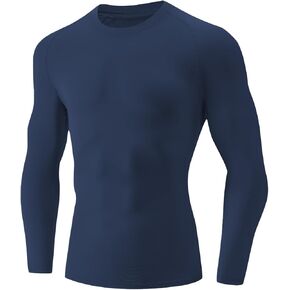 Compression Shirt Long Sleeve for Men 1,3 or 5 Pack Athletic Base Layer for Workout Basketball Running in Kuwait