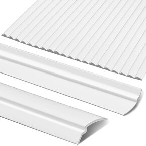 10 Pack 72" Vinyl Snap in Window Glazing Bead Resistant Window Frame Seal Snap in Glazing Bead Vinyl Spline (White) in Kuwait