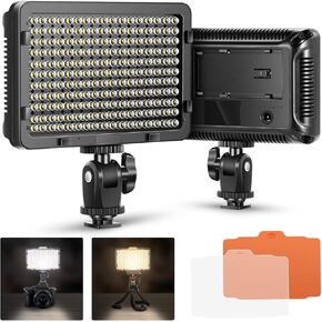 NEEWER RGB Video Light with 4300mAh NP-F750 Replacement Battery, APP Control 360° Full Color LED Camera Key Lighting CRI95+ Dimmable for Studio DSLR Camcorder Photography Recording Streaming, RGB176 in Kuwait