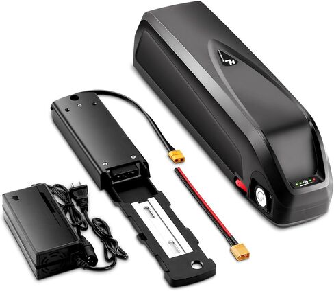 Ebike Battery,Scooter Lithium Battery Pack for 200W-2000W Electric Bike and Other Motor, Safe Lock, Led Indicator Light, with Base and Charger (48V20Ah(with Charger)) in Saudi Arabia