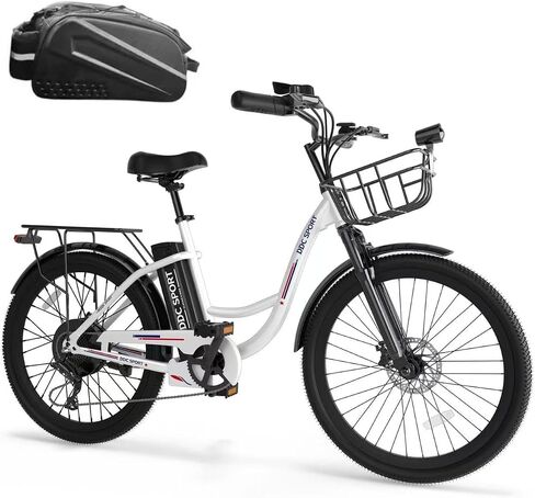 24 بوصة دراجة كهربائية طراد ، دراجة إلكترونية للبالغين ، ebike مع بطارية قابلة للإزالة ، تخطو عبر Ebike للنساء للرجال ، دراجة كهربائية في المدينة مع سلة ، لركاب المدينة in Kuwait