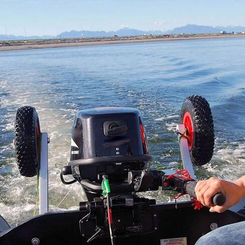 Haofy 10 Inch Inflatable Boat Launching Wheels Transom Launching Dolly Wheels Kit for Dinghy Canoe Sailboat with Pins Stainless Steel Brackets 600 LBS Capacity in Saudi Arabia