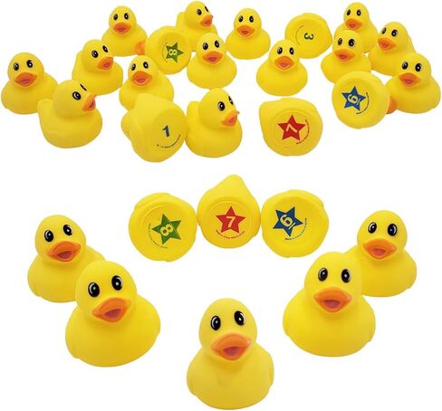 لعبة Duck Toy Matching ، Duckies for Kids ، Bath Bath Homeves Baby Showers Class -incentives ، Summer Beach and Pool ، 2.5 "بوصة (حزمة 20) - بطة بلاستيكية in Kuwait