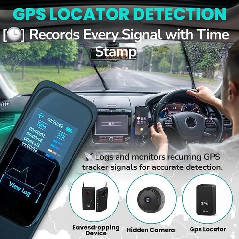 Hidden Camera Detectors – 7 Mode Spy Camera Finder & GPS Tracker Detector with Touch Screen, RF Detector, Hidden Bug and Camera Detector, Hotel Safety Devices,%1–100 Adjustable Sensitivity in Saudi Arabia