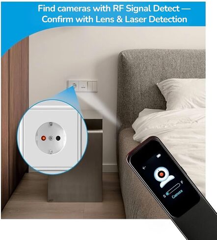 Hidden Camera Detectors – 7 Mode Spy Camera Finder & GPS Tracker Detector with Touch Screen, RF Detector, Hidden Bug and Camera Detector, Hotel Safety Devices,%1–100 Adjustable Sensitivity in Saudi Arabia