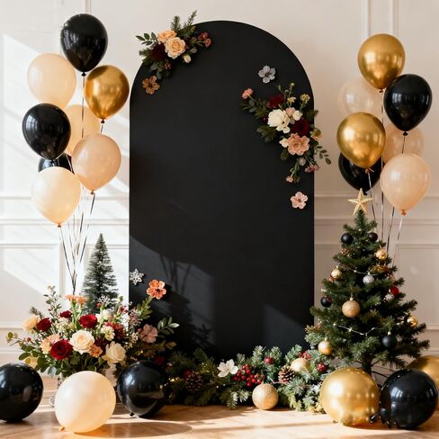 Wedding Arch Backdrop Cover Spandex Stretchy Arch Birthday Party Decor | Blue 6FT Chiara Stand Covers for Birthday Party Bridal Baby Shower Ceremony Banquet Decoration in Saudi Arabia