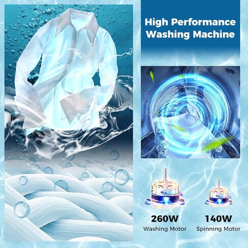 COSTWAY Portable Washing Machine, Twin Tub 20Lbs Capacity, Washer(12Lbs) and Spinner(8Lbs), Compact Laundry Machines Durable Design Energy Saving, Rotary Controller Drain Hose in Saudi Arabia