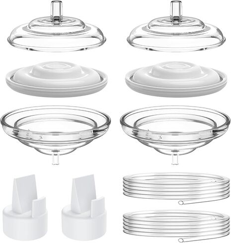 Electric Breast Pump Parts Compatible with Spectra S1/S2/9 Plus, Duckbill Valves, Backflow Protector Membrane and Tubes (Not Original Spectra Accessories) in Kuwait