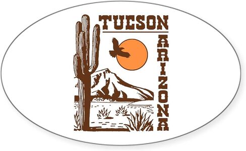 Cafepress Tucson Arizona Oval Car Sticker in Saudi Arabia