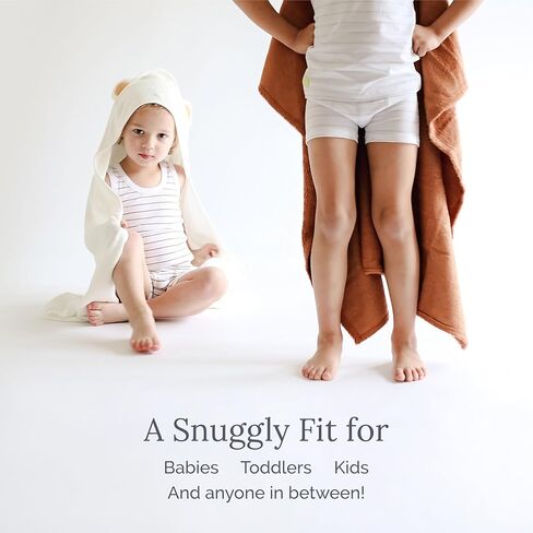 مناشف الأطفال المغطاة بالنسخ المقطوعة ناتميا - منشفة حمام الأطفال الناعمة مع تصميم الحيوانات ، ومنشفة حمام الأطفال الصغار ، ومناشف حديثي الولادة للبنين والبنات ، مصنوعة في تركيا - دب أبيض in Kuwait