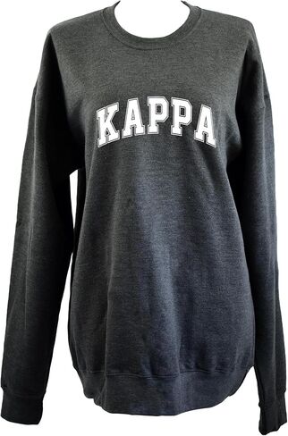 Kappa Kappa Gamma Sweatshirt - Fleece Crewneck Sweatshirt, With Varsity Greek Letters Design in Saudi Arabia