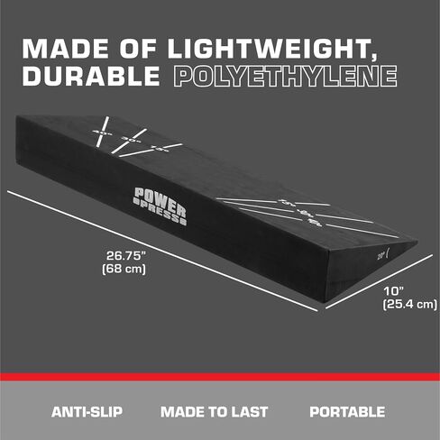 Squat Wedge Block - Weight Lifting Wedges for Home Gym or Personal Trainers - Slant Board Angled Ramp Blocks for Elevated Heel Squatting Workout - 10 Degrees in Saudi Arabia