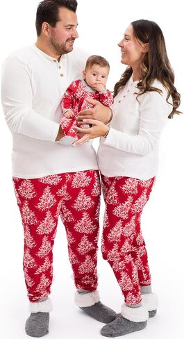 HonestBaby Family Matching Holiday Pajamas Organic Cotton for Men, Women, Kids, Toddlers, Baby Boys, Girls, Unisex Pets, Halloween Bold Stripe Gray Ombre in Saudi Arabia