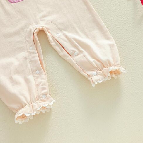 GOOCHEER First Birthday Baby Girl Outfit Fall 1 Cake Embroidery Shuffle Long Sleeve Romper Bemsuit Cake Smash Clatse in Saudi Arabia