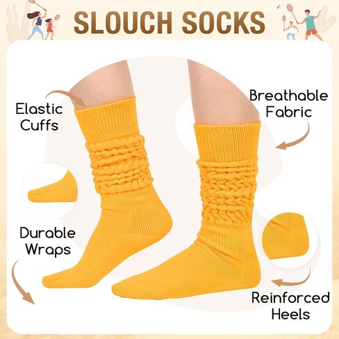 Zmart Women Slouch Sclous - Scrunch Screrunch ، طراز الثمانينات باللون الأبيض والأسود والبرتقالي والكريمة in Saudi Arabia