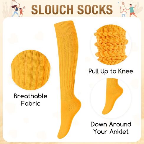 Zmart Women Slouch Sclous - Scrunch Screrunch ، طراز الثمانينات باللون الأبيض والأسود والبرتقالي والكريمة in Saudi Arabia