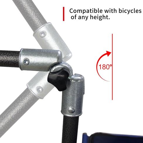 TMZ Bike Trailer, Bicycle Cargo Trailer with 110lbs Load Capacity, 11.4 Inch Airless Tire, Universal Coupler, Angle-Adjustable Pull Rod and Elastic Net Cover in Saudi Arabia