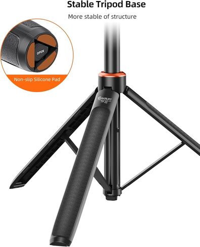 53.5 "Osmo Action 5 Pro Selfie Stick Tripod for DJI Action 4/3 ، OSMO 360 - قابلة للتمديد سفر مدونة مدونة DJI Osmo Action 5 Pro/4/3 ، DJI Osmo 360 ، DJI Osmo Pocket 3 - Osmo Action Accessories in Kuwait