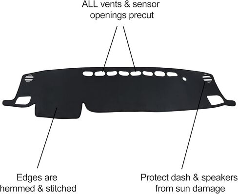 Dash Cover for Nissan Rogue 2021-2025 Accessories Flannel Dashboard Cover Dash Cover Mat in Kuwait