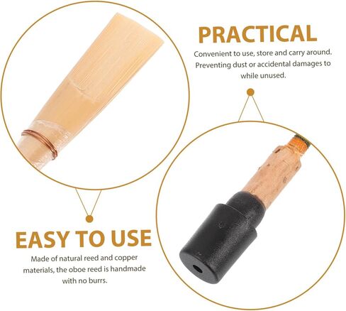 C Handmade Oboe Reeds Material Easy to Install Compact for Beginners and Intermediate Players Random Colors in Saudi Arabia