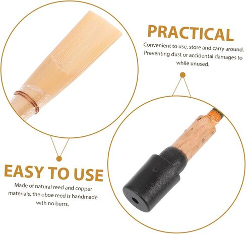 Kisangel Professional Oboe Reeds C-tone Replacement Accessory for Beginners Intermediate Players Compact and Versatile Oboe Tool Elasticity and Stable Tone Random Colors in Saudi Arabia