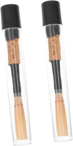 Kisangel 2pcs Professional Oboe Reeds Compact Instrument Accessory for Oboe Players Hand-made Natural Cane Lightweight Easy to Install for and Beginners in Saudi Arabia