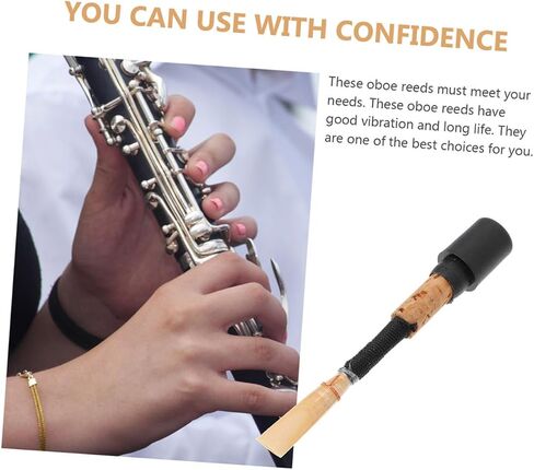 Kisangel 2pcs Professional Oboe Reeds Compact Instrument Accessory for Oboe Players Hand-made Natural Cane Lightweight Easy to Install for and Beginners in Saudi Arabia