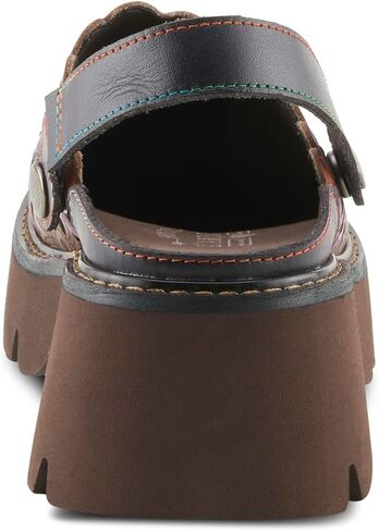 L’Artiste Shot Putput Leather Slingback Clog - منصة قطع الأزهار مع نعل مكتنزة ومفتوحة الظهر in Saudi Arabia