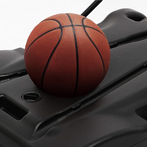 Yaheetech Portable Basketball Hoop for Kids Outdoor Basketball Goals Indoor Basketball Court Youth Adjustable Basketball Stand 6.4-8.2ft Height Adjustable, Black/Red in Saudi Arabia
