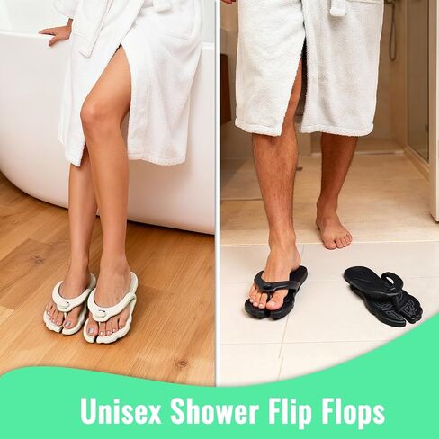 ZOORON Flip Flops for Women Men Travel Slippers Shower Shoes Foldable Bathroom Camp Beach Sandals Lightweight Non-Slip Quick Dry in Kuwait